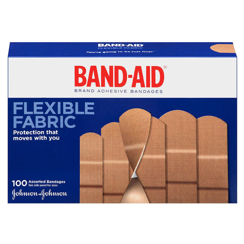 Band-Aid Flexible Fabric Assorted 100 ct. 100 (BX)