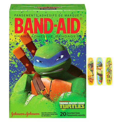Band-Aid Decorative Teenage Mutant Ninja Turtles Assorted 20 ct. 1 (BX)