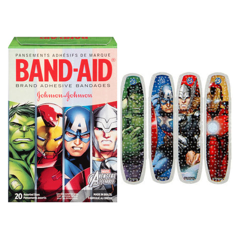 Band-Aid Decorative Avengers Assemble Assorted 20 ct. 20 (BX)