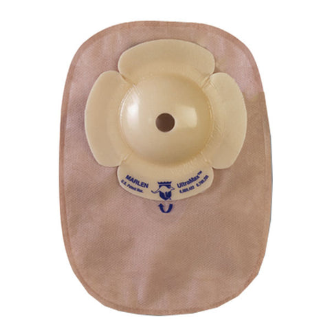 UltraMax Deep Convex Closed-End Pouch Cut-To-Fit Starter Hole With AquaTack Hydrocolloid Barrier, Opaque 15 (BX)