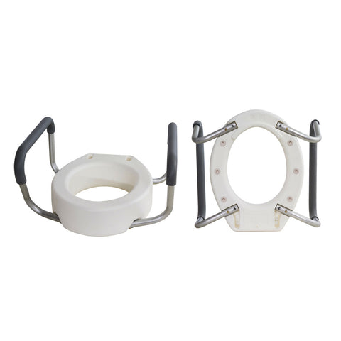 Toilet Seat Riser with Removable Arms, Standard 1 (EA)