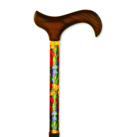 Travel Folding Cane with Slim Line Handle, Summer Garden 1 (EA)