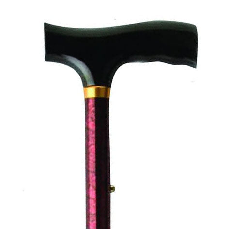 Travel Folding Cane with Fritz Handle, Red Marble 1 (EA)