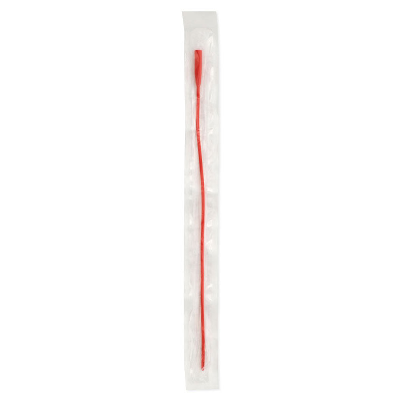 Apogee Red Rubber Straight Intermittent Catheter 12 Fr 16"" 1 (EA)