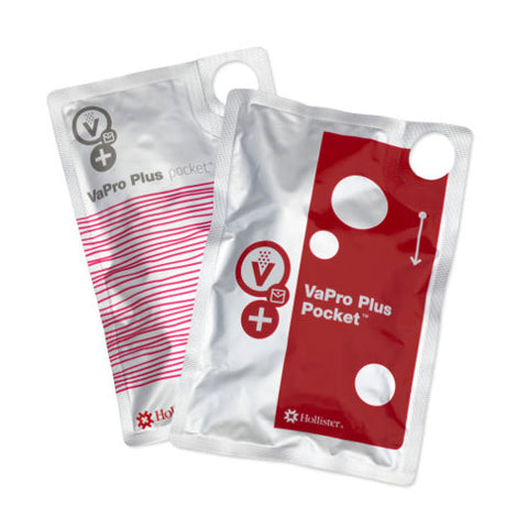 VaPro Plus Pocket Hydrophilic Intermittent Catheter, 12 Fr, 8