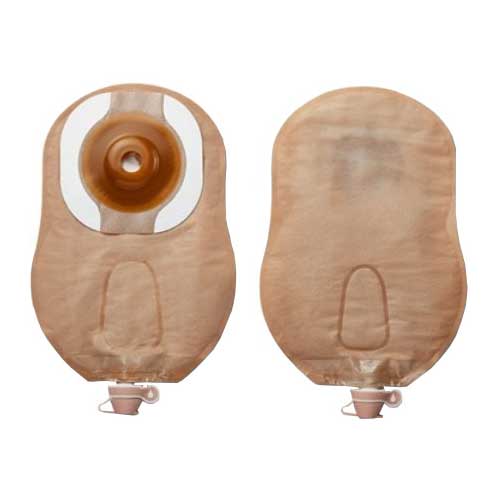Premier Convex Flextend Urostomy Pouch With Belt Tabs 1-3/4" (44mm) Pre-Cut With Tape, Beige 5 (BX)