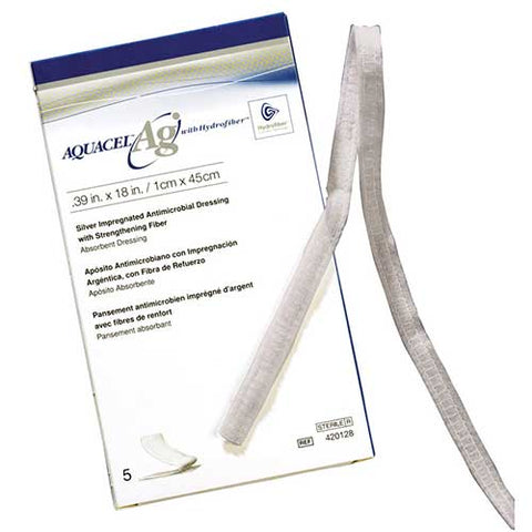AQUACEL Ag Hydrofiber Wound Dressing with Ionic Silver 3/4