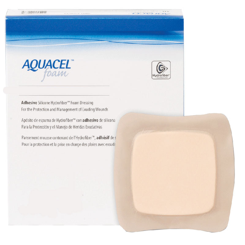 Aquacel Gelling Adhesive Foam Dressing 5" x 5" 10 (BX)
