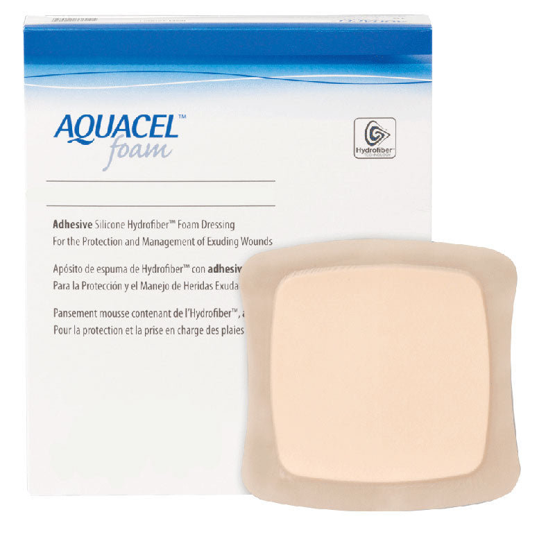 Aquacel Adhesive Gelling Foam Dressing 7" x 7" 10 (BX)