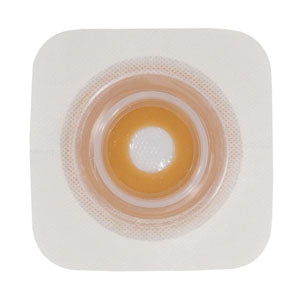 Natura Moldable Durahesive Skin Barrier Accordion Flange with Hydrocolloid Flexible Collar, Opening 1/2" to 7/8" (13 22mm), Flange 2-1/4" (57mm) 10 (BX)