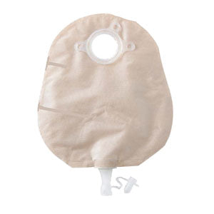 Natura+ Urostomy Small Pouch with Soft Tap, Transparent with 1-Sided Comfort Panel, 1-3/4