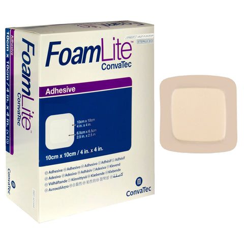 FoamLite Foam Adhesive Dressing, Square, 4
