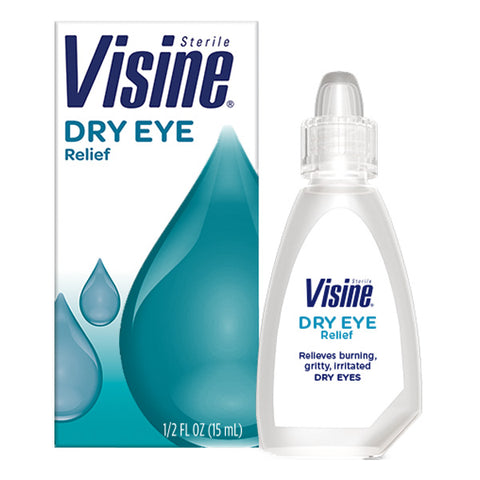 Visine Tears Dry Eye Relief Lubricant Eye Drops, 0.5 fl oz. bottle 1 (EA)