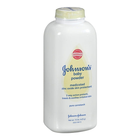 Johnson's Baby Powder, Medicated, 15 oz 1 (EA)