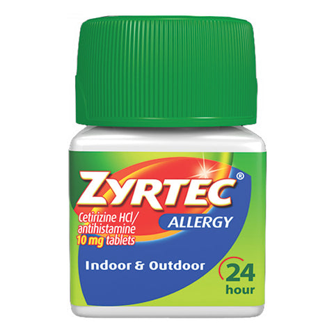 Zyrtec Allergy Tablets, 10 mg Capsule, 14 Count 1 (EA)