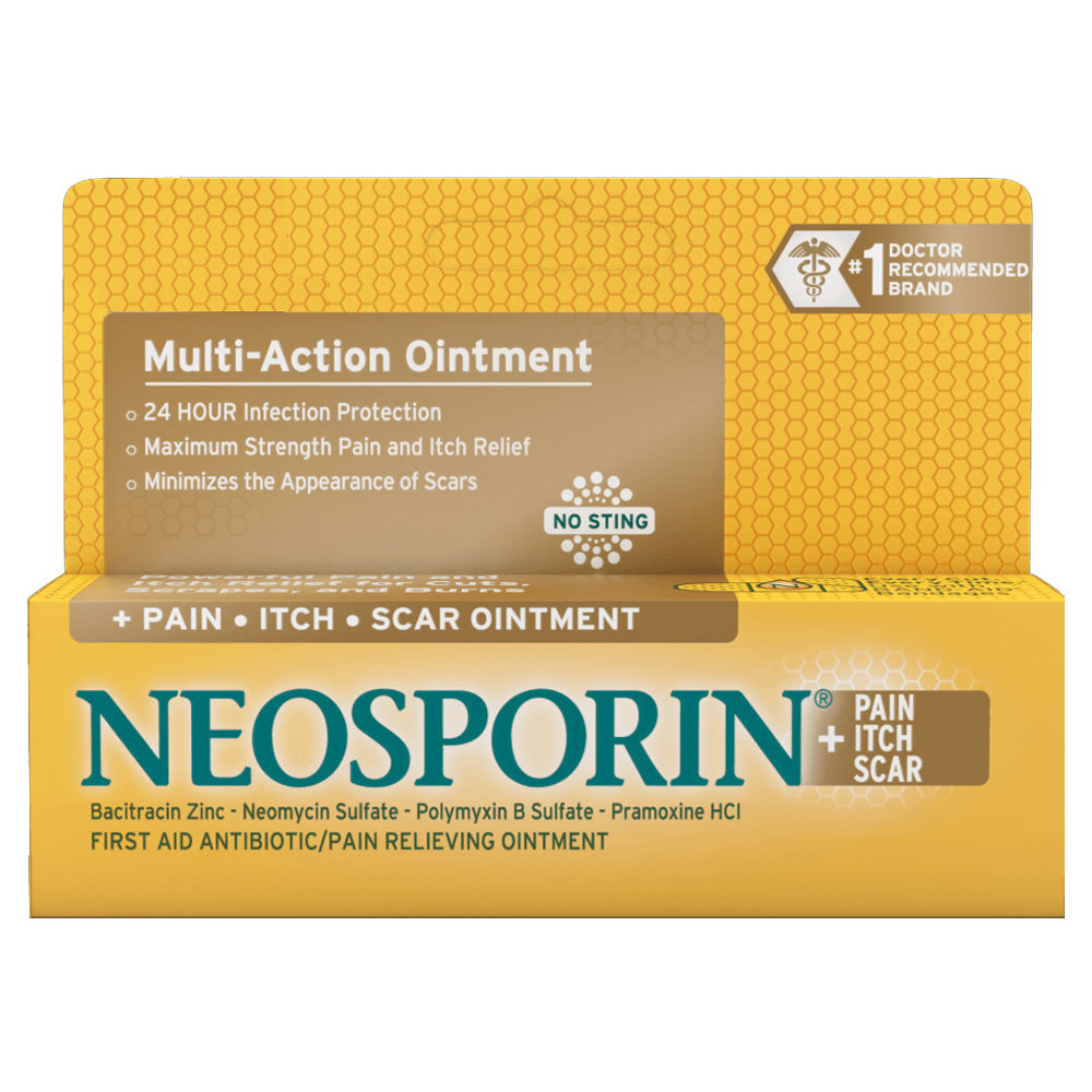 Neosporin Plus Pain, Itch, Scar Multi-Action Ointment, 0.5 oz. 1 (EA)