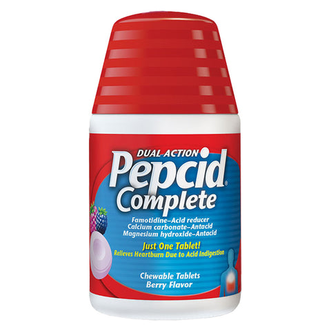 PEPCID COMPLETE Chewable Tablets, Berry, 50 Count 1 (EA)