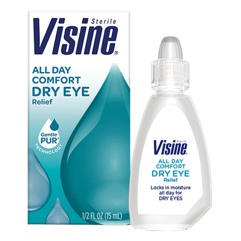 Visine All Day Comfort Dry Eye Relief Lubricant Drops, 0.5 fl oz. bottle 1 (EA)