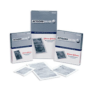 ACTISORB Silver Antimicrobial Dressing 4-1/8" x 4-1/8" 10 (PK)
