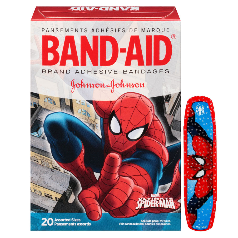 Band-Aid Decorative Spiderman Assorted 20 ct. 20 (BX)
