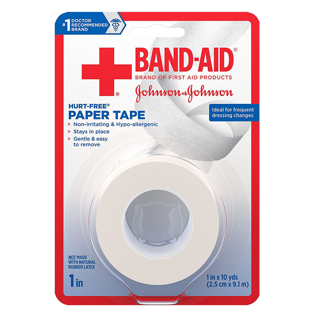Band-Aid First Aid Hurt-Free Paper Tape, 1" x 10 yards, 2 ct. 2 (PK)