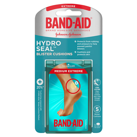 Band-Aid Hydro Seal Blister Cushion Bandages, Extreme, 5 ct 5 (BX)