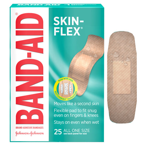 Band-Aid Skin-Flex Adhesive Bandages, All One Size, 25 ct. 25 (BX)