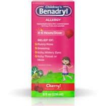 Children's Benadryl Allergy Liquid 4 fl oz, Cherry Flavored 1 (EA)