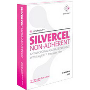 Silvercel Non-Adherent Antimicrobial Alginate Dressing 1" x 12" Rope 5 (PK)