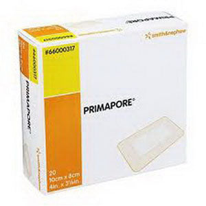 PRIMAPORE Adhesive Non-Woven Wound Dressing, 11-3/4