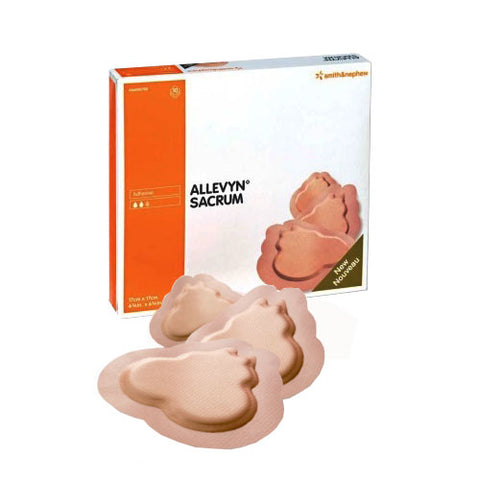 ALLEVYN Life Foam Sacrum Dressing, Sterile, 6-3/4