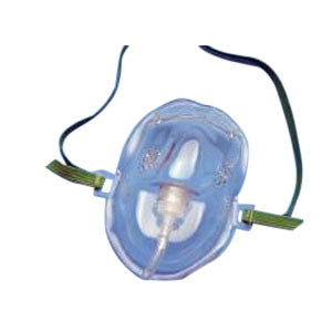 AirLife Medium Concentration Vinyl Oxygen Mask Medium, Clear 50 (CA)