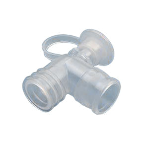AirLife Elbow Ventilator with Suction Port and Cap, 22mm I.D. x 22mm O.D. 50 (CA)