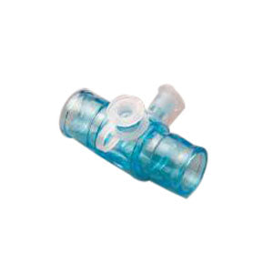 AirLife Straight Connector 22 mm O.D. with Oxygen Stem and Thermometer Port 50 (CA)