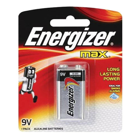 Energizer Max 9V Alkaline Battery, 1 Count 1 (EA)