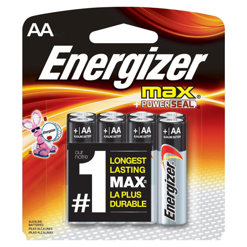 Energizer Max AA Alkaline Battery, 4 Count 4 (PK)