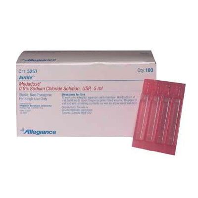 AirLife Modudose Unit Dose Saline 5mL 0.9% Inhalation 100 (BX)