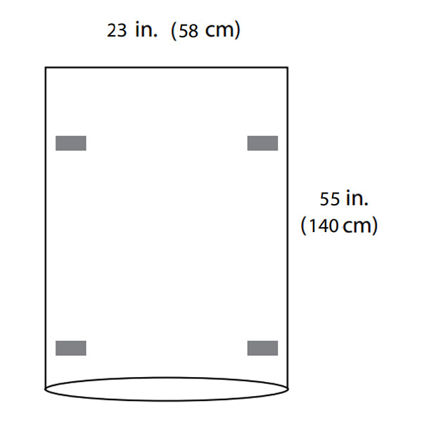 Mayo Stand Cover, Reinforced Poly, 23" x 55", Sterile 30 (CA)