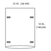 Mayo Stand Cover, Reinforced Poly, 23