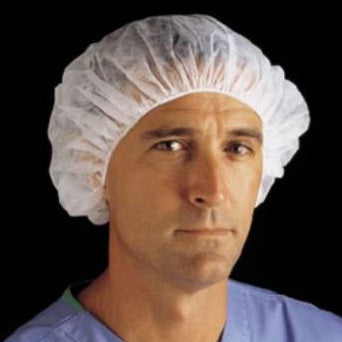 Bouffant Cap  White  21 250 (CA)
