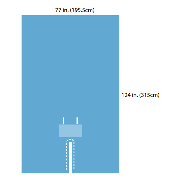 Large EENT Split Drape, 77"  124", Sterile 8 (CA)