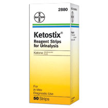 Ketostix Urine Reagent Test Strip (50 count) 50 (BX)