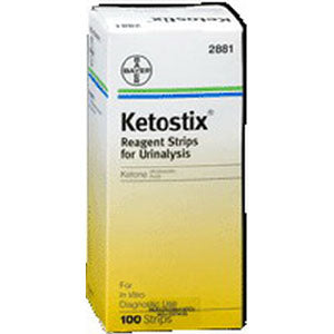 AMES Ketostix Reagent Test Strip (100 count) 100 (BX)
