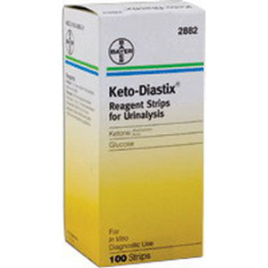 Keto-Diastix Reagent Test Strip (100 count) 1 (EA)