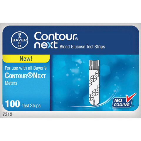 Contour Next Blood Glucose Test Strip (100 count) 100 (BX)