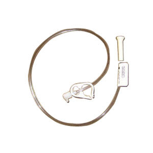 Button Continuous Feeding Tube with 90 deg Adapter 24 fr x 24