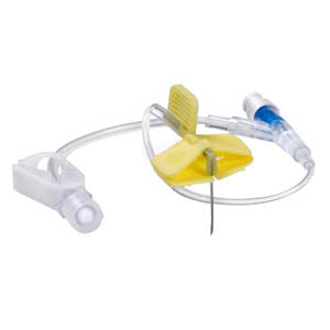 HuberPlus Safety Infusion Set 22G x 1", without Y-Injection Site and Needleless Injection Cap 25 (CA)