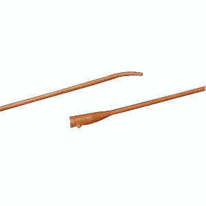 Coude Tiemann Two-Eye Latex Catheter 16 Fr 16" 1 (EA)