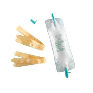 Dispoz-a-Bag Leg Bag with Rubber Cap Valve and Latex Straps, 19 oz. 1 (EA)