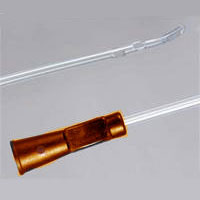 Clean-Cath Coude Olive Tip PVC Intermittent Catheter with Funnel 16 Fr 16